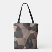 Tote Bag Triangles polygonaux géométriques imprimés couleur (Dos)