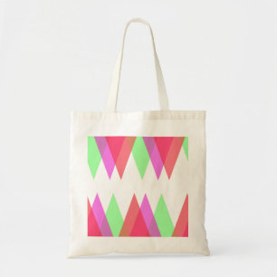 Tote Bag Triangles rouge et vert