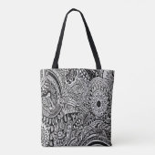 Tote Bag Tribal b/w (Dos)