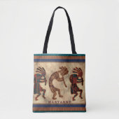 Tote Bag Tribal Kokopelli Sud-Ouest (Devant)