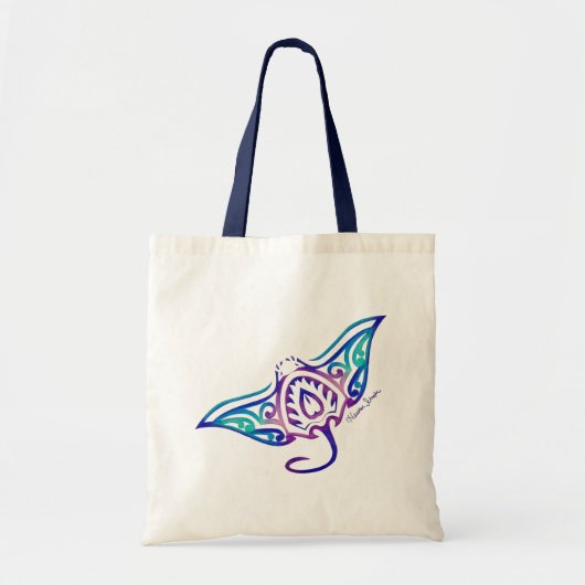 Tote Bag Tribal Manta Ray (Devant)