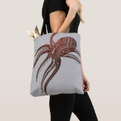 TOTE BAG TRIBAL POLYNÉSIEN OCTOPUS (De près)