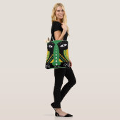 Tote Bag Tribal rituel vert (Sur le modèle)