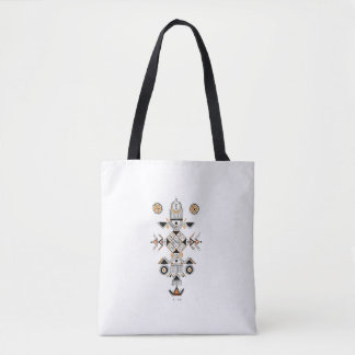 Tote Bag Tribal Symbolic Art