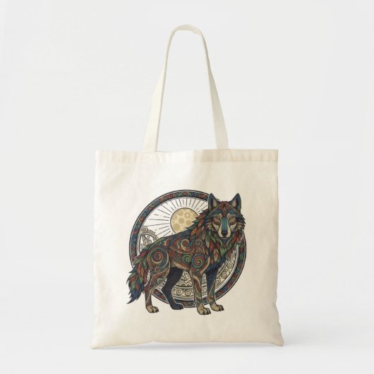 Tote Bag Tribal Wolf (Devant)