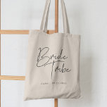 Tote Bag Tribe de mariée minimaliste moderne<br><div class="desc">Obtenez des cadeaux de cool personnalisables à la bachelorette en attendant le grand jour.</div>