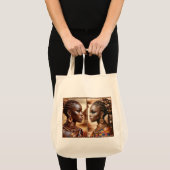 Tote Bag tribu de 2 filles (Devant (produit))