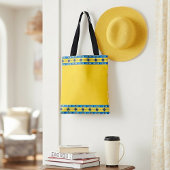 Tote Bag Tribus bleue et jaune