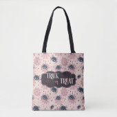 Tote Bag Trick d'Halloween mignon ou traiter araignées et é (Devant)