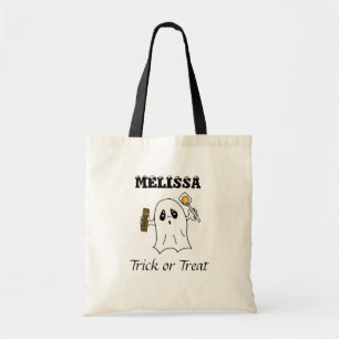 Tote Bag Trick d'Halloween personnalisé ou traitement du fa