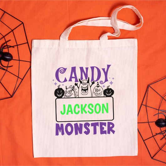 Tote Bag Trick d'Halloween personnalisé ou traiter Goodie