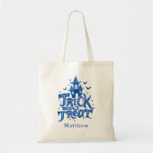 Tote Bag Trick Halloween moderne ou traiter les enfants (Devant)