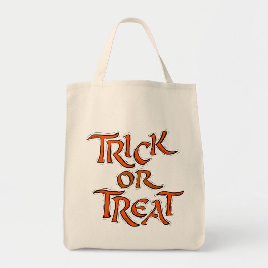 Tote Bag Trick Halloween ou Traiter les mots (Devant)