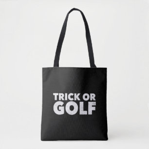Tote Bag Trick Or Golf Funny Halloween