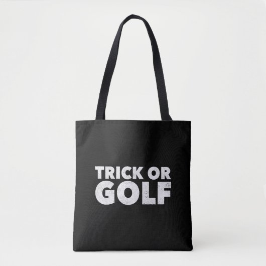 Tote Bag Trick Or Golf Funny Halloween (Devant)