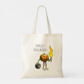 Tote Bag Trick or treat avec Jack O'lantern (Dos)