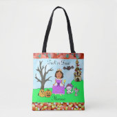 Tote Bag Trick or Treat Girl's Princess Halloween Candy (Devant)