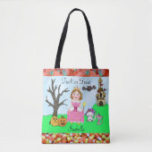 Tote Bag Trick or Treat Girl's Princess Halloween Candy (Devant)
