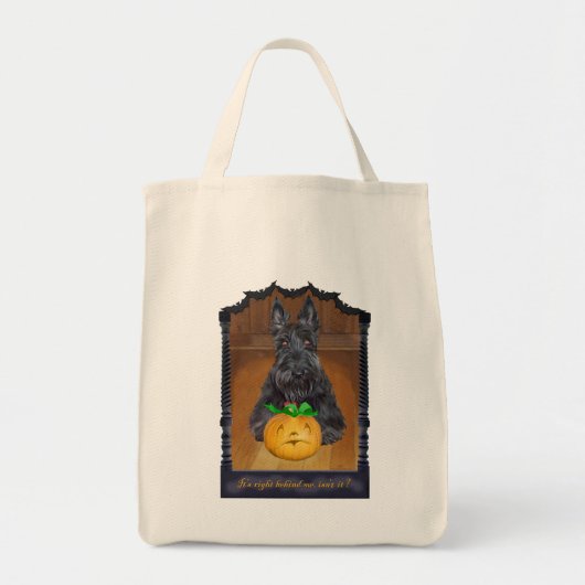 Tote Bag Trick or Treat Scottie Halloween (Devant)
