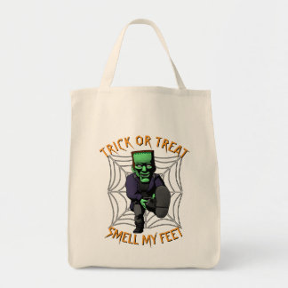 Tote Bag Trick or Treat Smell my Feet Frankenstein Fourre-t
