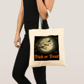 Tote Bag Trick or Treat Your NAME Éffrayant Crows Canvas Ca (Devant (produit))