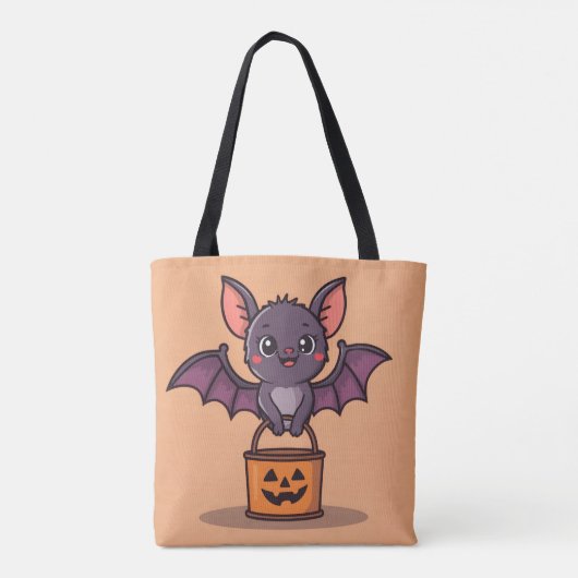 Tote Bag Trick ou traitement chauve-souris (Dos)