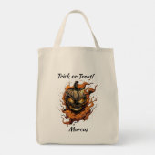 Tote Bag Trick ou traitement de tête de pompon à effroi per (Dos)