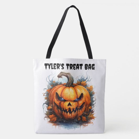 Tote Bag Trick ou traitement Déplaisant Jack-o-lanterne per (Devant)
