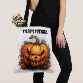 Tote Bag Trick ou traitement Déplaisant Jack-o-lanterne per (De près)