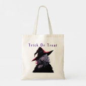 Tote Bag Trick ou traitement Éffrayant Halloween sorcière (Dos)