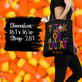 Tote Bag Trick ou traitement Halloween Éffrayant personnali