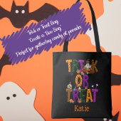 Tote Bag Trick ou traitement Halloween Éffrayant personnali