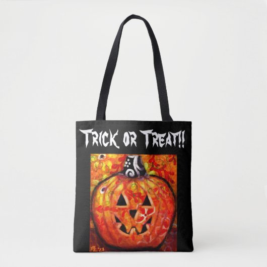 Tote Bag Trick ou traitement Halloween Jack-O-Lantern Whims (Devant)