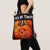 Tote Bag Trick ou traitement Halloween Jack-O-Lantern Whims (De près)
