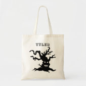Tote Bag Trick Ou Traiter Effrayant Halloween Script Modern (Devant)