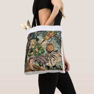 TOTE BAG TRICK OU TRAITER IMPRIMER UN JOURNAL HALLOWEEN VIN