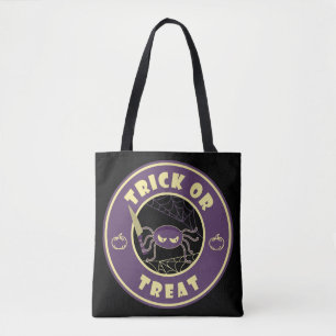 Tote Bag Trick ou traiter l'araignée halloween style Starbu