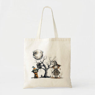 Tote Bag Trick ou Treat avec de mignons caractères