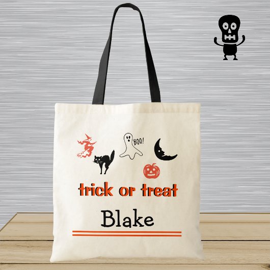 Tote Bag Trick personnalisé ou traiter les enfants Hallowee