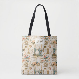 Tote Bag Tricot de couture monogramme personnalisé