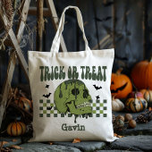 Tote Bag Tricot De Crâne Zombie Personnalisé Ou Traiter Un