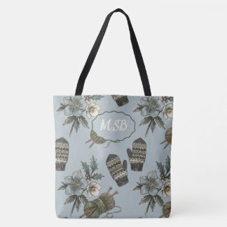 Tote Bag Tricot de mitaines d'hiver