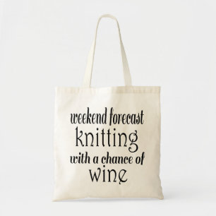 Tote Bag Tricot et vin