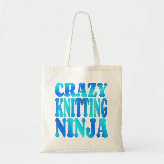 Tote Bag Tricot fou Ninja (Devant)