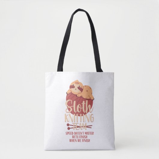 Tote Bag Tricot Knitter Sloth (Devant)