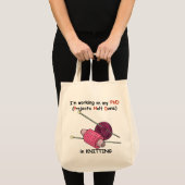 Tote Bag Tricot PhD (Devant (produit))