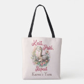Tote Bag Tricotage d'Alpaga (Dos)