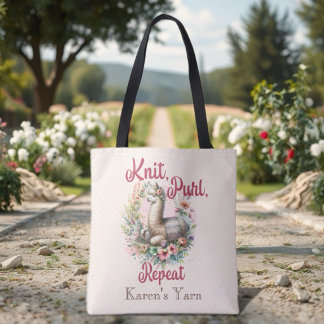 Tote Bag Tricotage d'Alpaga