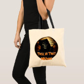 Tote Bag Tricoter ou traiter déplaisant Grim (Devant (produit))