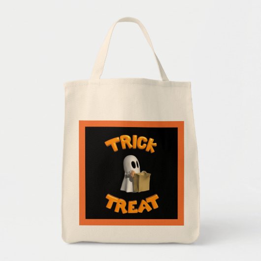 Tote Bag Tricoter ou traiter le fantôme - (Devant)